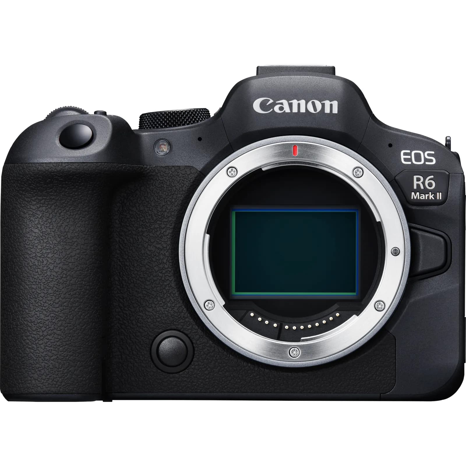 Canon EOS R6 Mark II, boîtier hybride plein format, vue de face